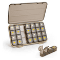 thumbnail image 1 of HHVB Pill Organizer 4 Times a Day with Moisture-Proof Design, Large Pill Box 7 Day Easy to Use, Portable Pill Case for Travel with Double Protection, Pill Containers for Vitamins, Medications, 1 of 6