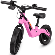 HHVEL Kids Electric Bike,Beginner Electric Training Bike for Ages 3&ndash;5, 180W Motor Electric Balance Bike with 12Inch Pneumatic Tires,up to 9.3MPH,Pink