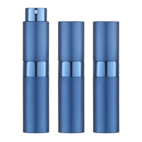 HHX 10ML Atomizer Perfume Spray Bottle for Travel (3 PCS) Empty Cologne Dispenser, Portable Sprayer (Blue)
