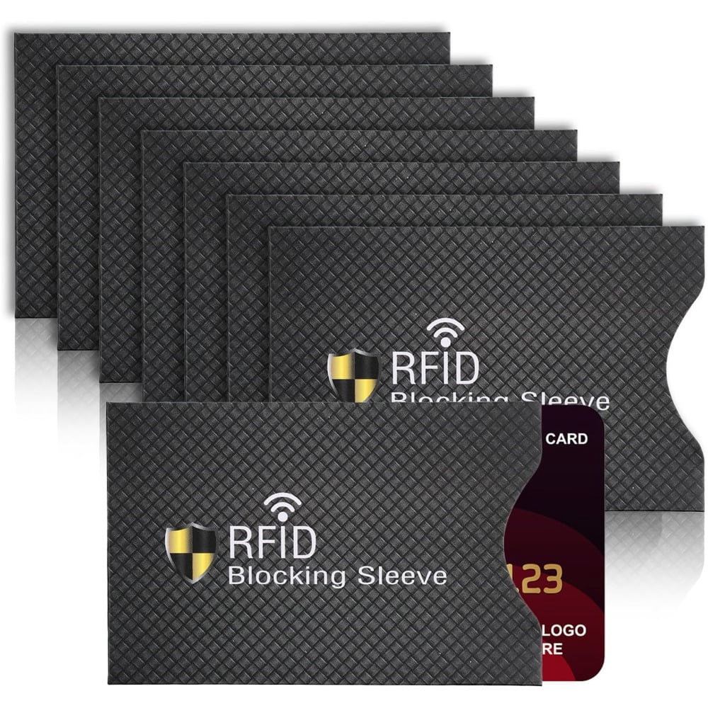 card lock credit card sleeves RFID Blocking Card Holder - Credit and Identity Card Protector for Theft  Protection - 10 Pack Secure Sleeves for ID, Debit Cards in Pocket : Office  Products main image 0
