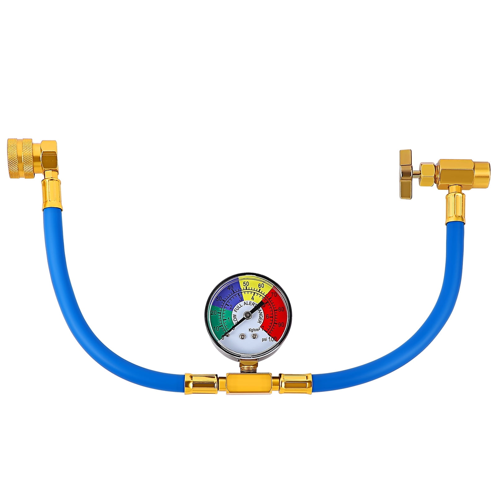 HHY 1pc Refrigerant Recharge Pipe Air Conditioning Refrigerant Charging Hose with Gauge for Car (R134A)