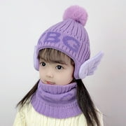 HHei_K Baby Toddler Boy Girl Knitted Children's Soft Hat+Scarf Two Piece Set KBG