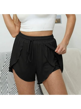 HHei_K Fashion Women Sexy Elastic Shorts Hot Summer Stretch Sports Shorts  Yoga Pants flowy shorts