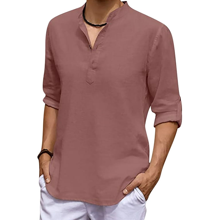 Sheck - Long-Sleeve Stand Collar Shirt