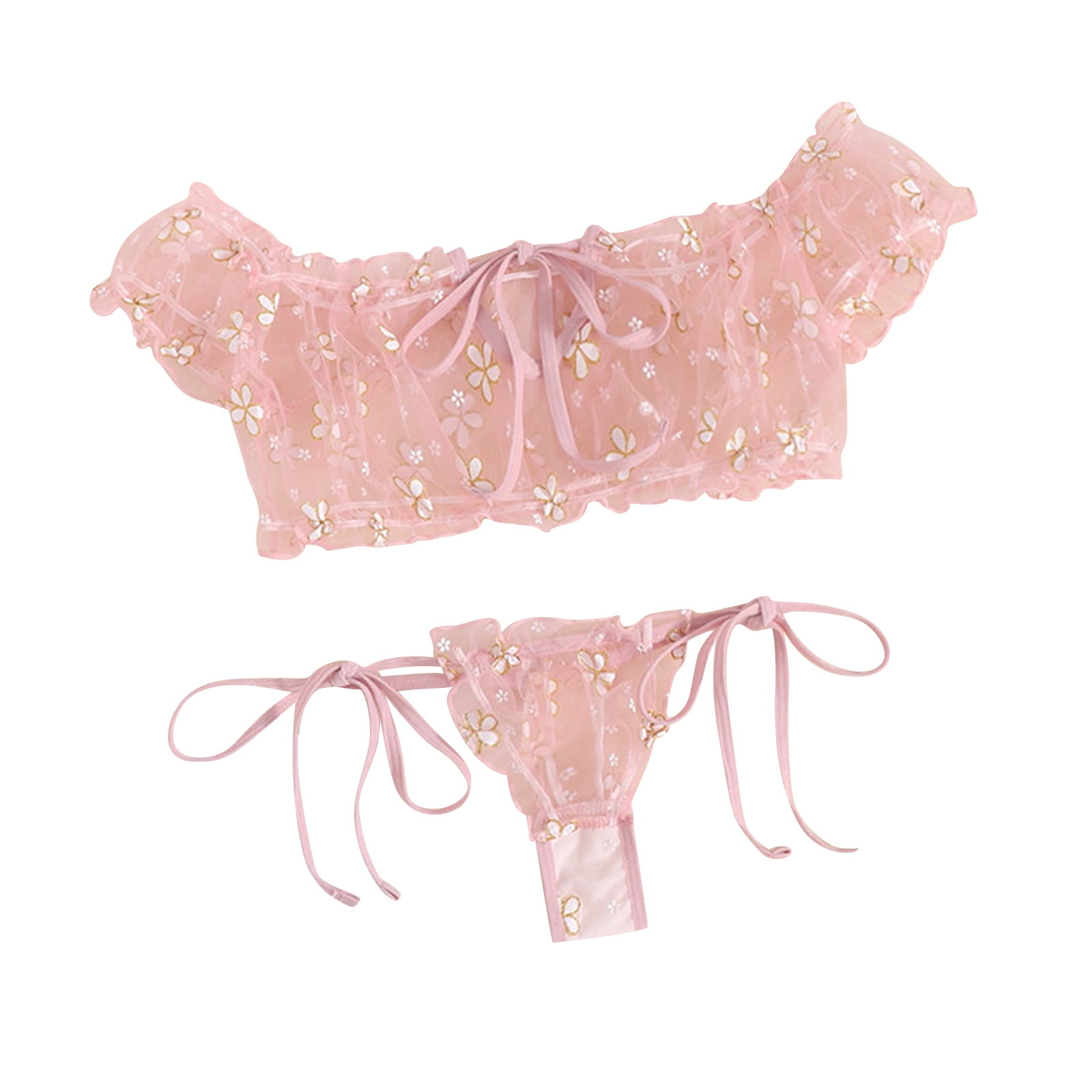 Buy Clovia Women Satin Bra Brief Gift Box Set In Pink - Lingerie Set for  Women 2471395