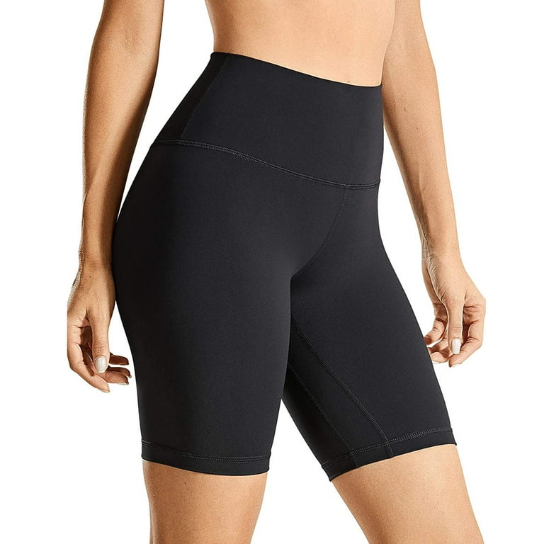 HHei_K cotton yoga pants Ladies Solid High-waist Hip Stretch Underpants  Running Fitness Yoga Shorts