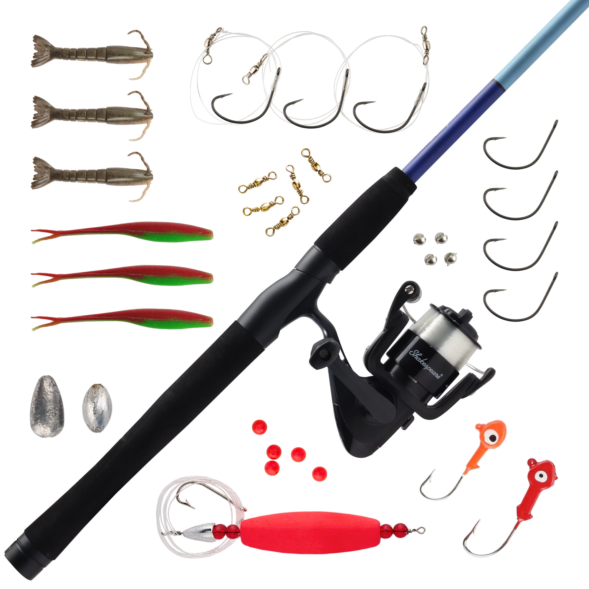 Shakespeare Catch More Fish Inshore Spinning Reel and Fishing Rod Combo