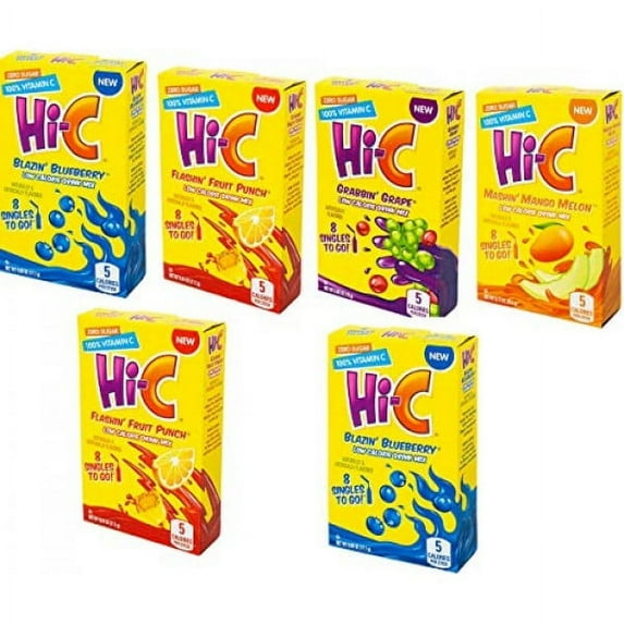 HI-C SINGLES TO GO DRINK MIX VARIETY PACK: 4 FLAVOR, 6 BOXES, FR