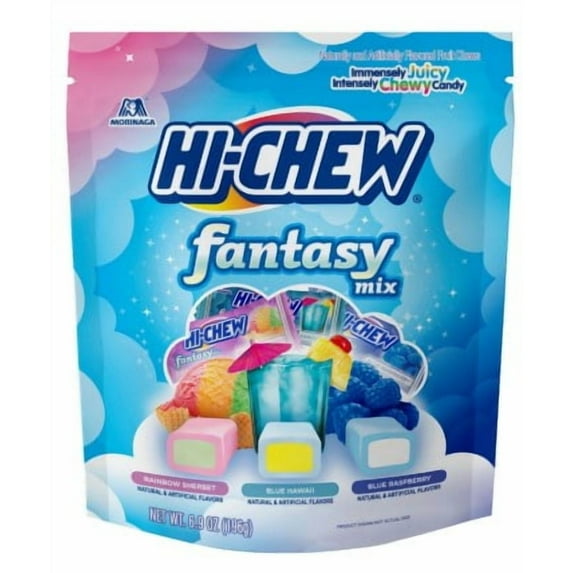 HI-CHEW Fantasy Mix Chewy Candy, 6.9 oz Stand-Up Pouch, Fruity & Chewy Assorted Flavors