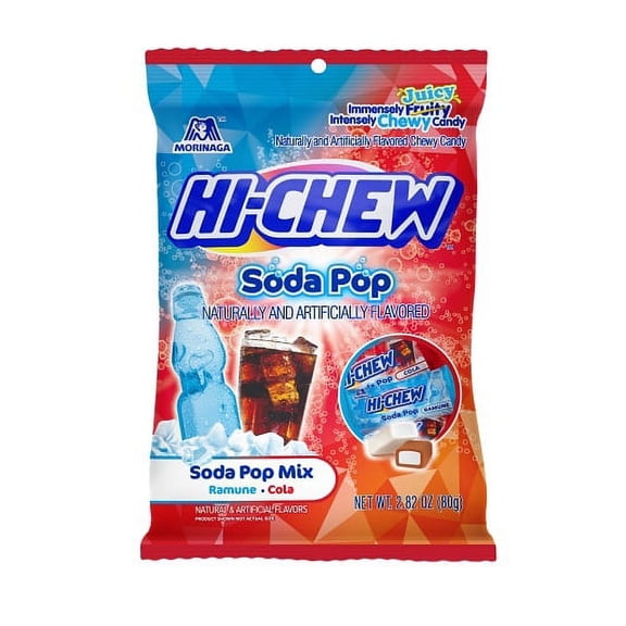 HI-CHEW Soda Pop Mix Peg Bag 2.82oz, Pack of 6