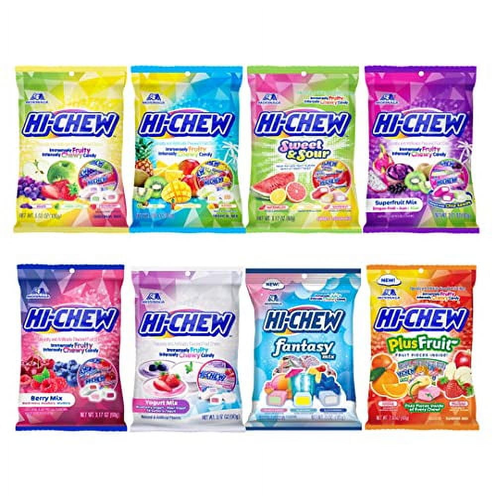HICHEW Variety Mix, Pack of 8 Bags 22 Flavors Including Yogurt Mix