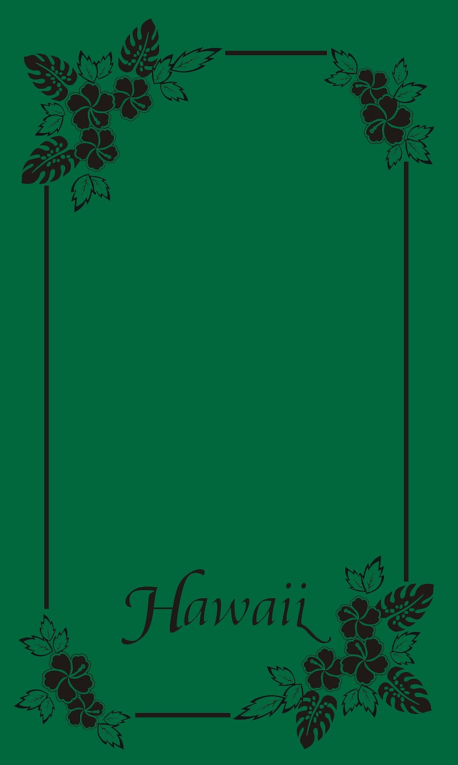 Hi Color Green Souvenir Beach Towel