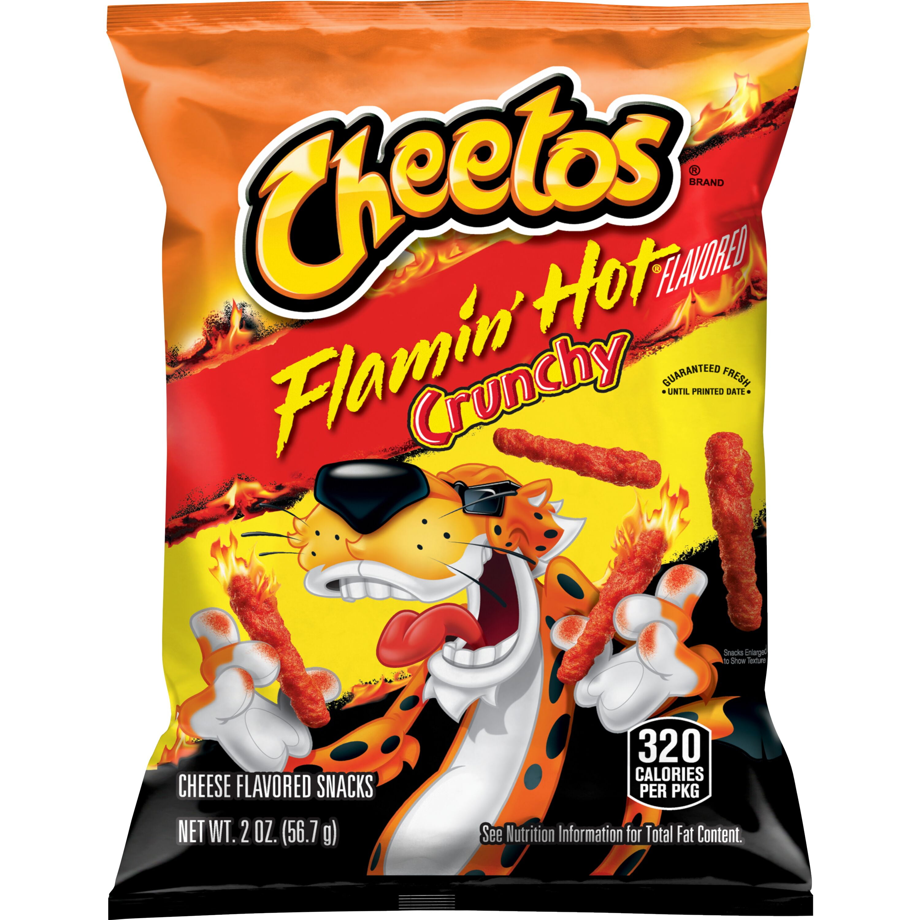 HI Cheetos® Flamin' Hot Crunchy Cheese Flavored Snack Chips, 2 oz Bag