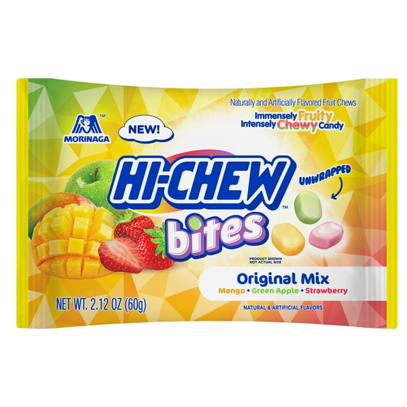 HI-Chew Bites Original Mix Chewy Candy, 2.12 oz, Bag