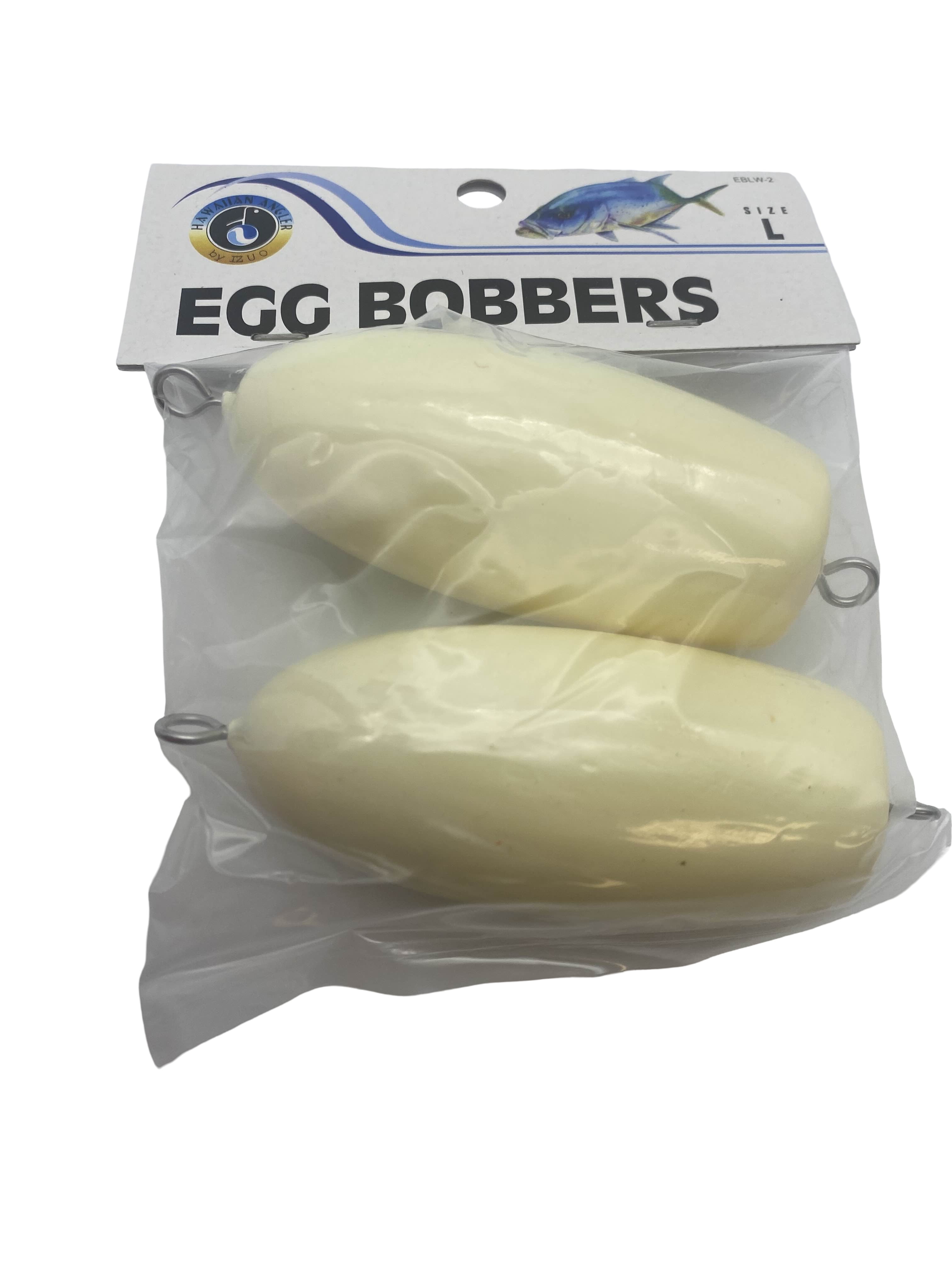Izuo Brothers Plastic Egg Fishing Floats (2 Pack), Model EBLW-2