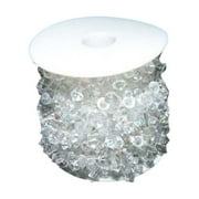 HI.FANCY Crystal Beads Roll Acrylic Rondelle Loose Curtain Bead Xmas Tree Decor Garland Wedding Birthday Chain for DIY Strands Colorful/10m