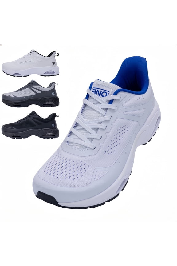 Mens Wide Toe Box Walking Shoes Orthotic Arch Support Athletic Sneakers Cushioned Running Shoes for Plantar Fasciitis and Foot Pain Relief