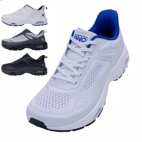 HI HATIDE Men's Orthotic Walking Shoes Wide Toe Box Arch Support Plantar Fasciitis Relief Size 8