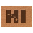 thumbnail image 1 of HI Hawaiian Islands Hawaii Doormat Brown Natural Coir Rectangular Front Entry Non Slip Door Mat (18 in. x 30 in.), 1 of 1