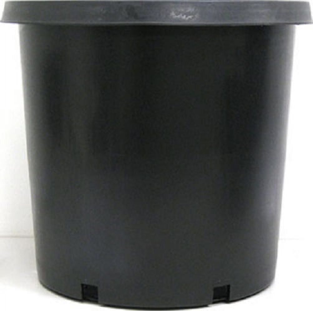 HI ISLANDER GROUP Cylinder Black Plastic Plant Pot