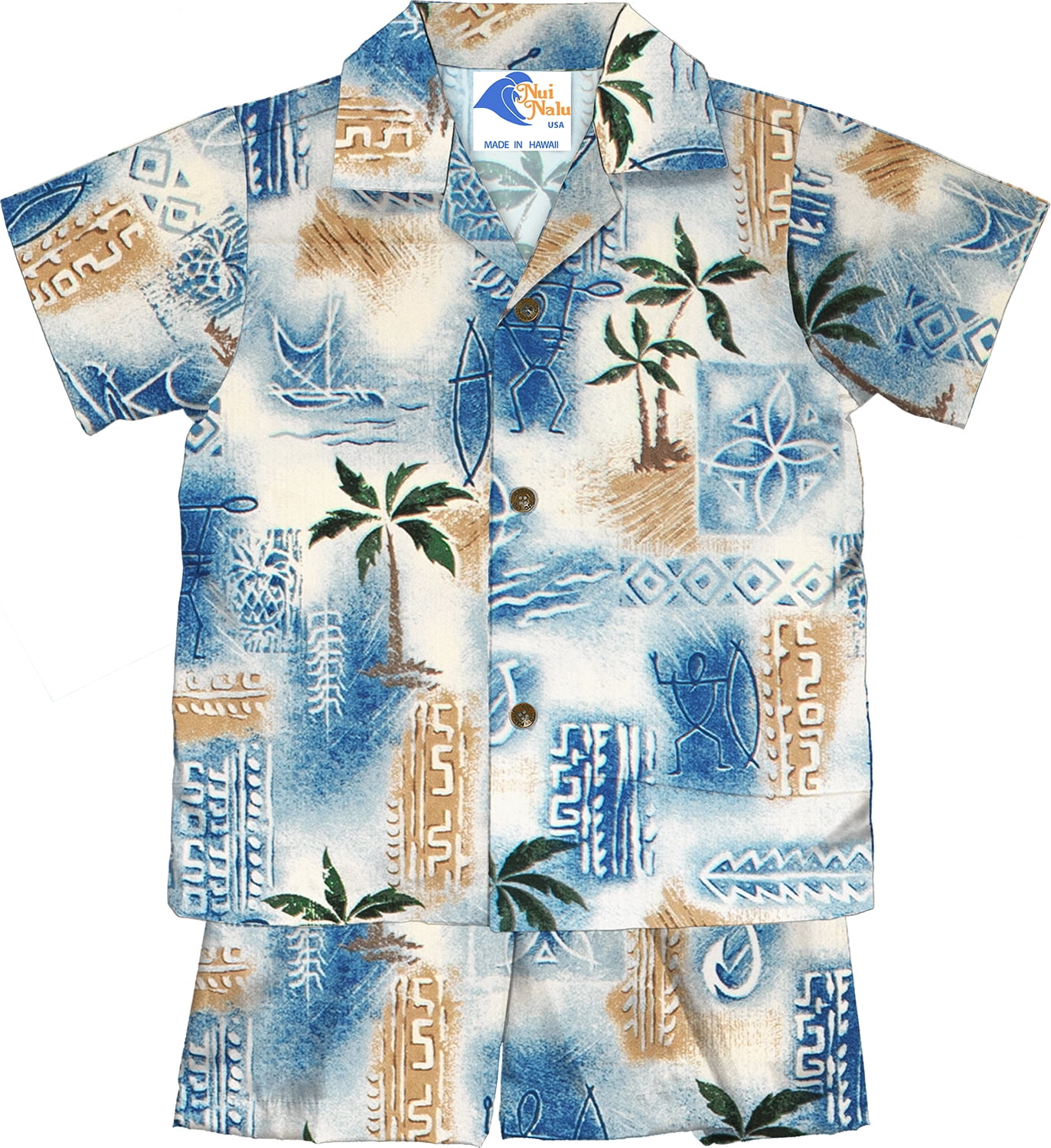 Nui Nalu Infant Boy 2 Piece Cabana Set