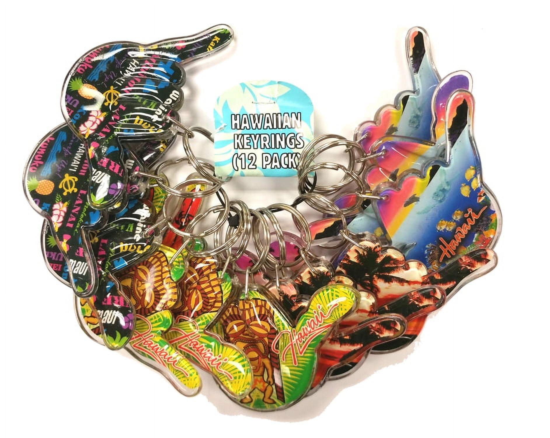 Hawaii Souvenir Shaka Shaped Key Chain Gift Set