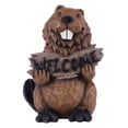 thumbnail image 1 of HI-LINE GIFT LTD. BEAVER HOLDING A WELCOME SIGN, 1 of 2