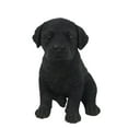 thumbnail image 1 of Hi-Line Gifts Sitting Labrador Puppy Outdoor Garden Statue - 6.5" - Black, 1 of 5