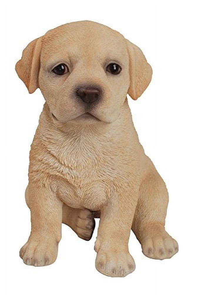 Yellow Labrador Puppy Polyresin Indoor/Outdoor Statue