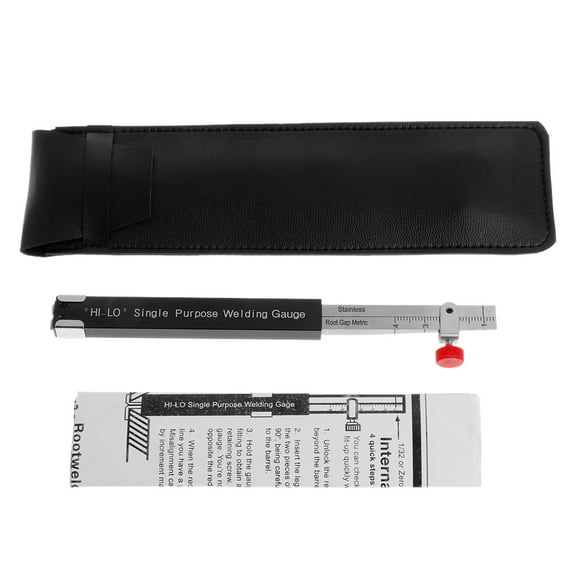 HI LO Welding Gage Internal Single Purpose Gauge Welding Ruler Root Metric