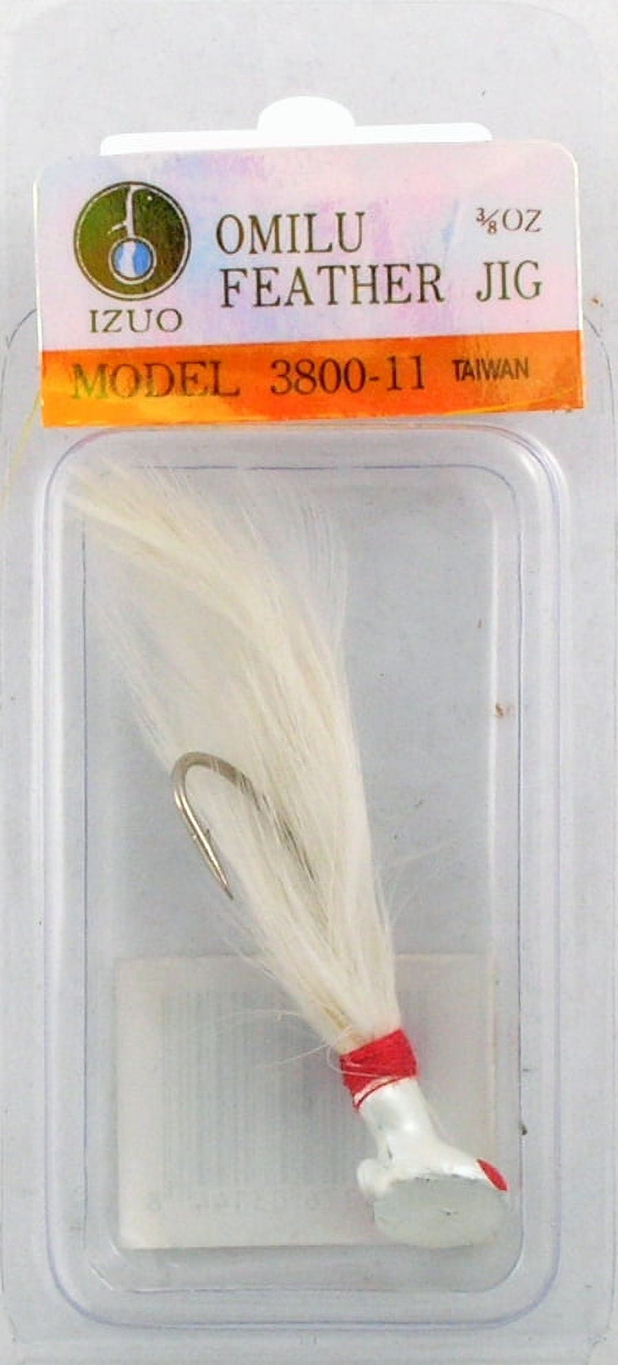 Izuo Brothers Omilu Feather Jig Fishing Lure, 3/8 oz, Saltwater