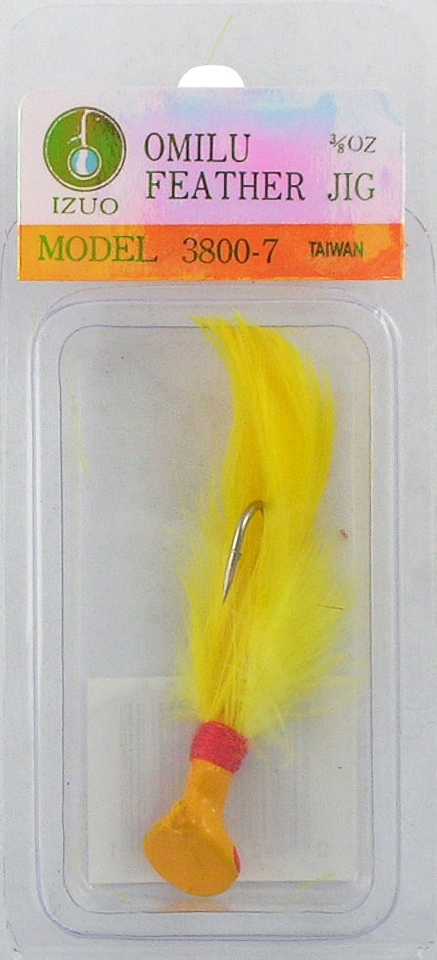 Izuo Brothers Omilu Feather Jig Fishing Lure, Multi-Color