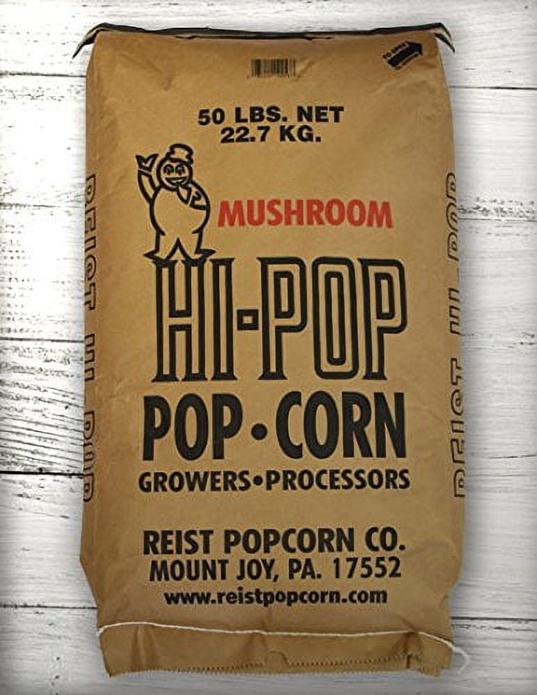 HI-POP Yellow Mushroom Popcorn - Bulk 50lb Bags - Walmart.com