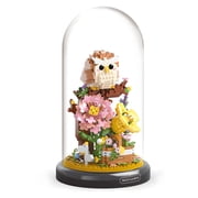 HI-REEKE Animal Micro Mini Building Block Set Owl Building Plastic Kit Toy Gift for Kid Multicolor