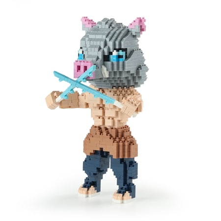 HI-REEKE Anime Figure Demon Micro Mini Building Block Set Slayer Inosuke Building Kit Birthday Gift Multi Color