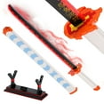 thumbnail image 1 of HI-REEKE Anime Sword Demon Building Block Set Slayer Katana Kyojuro Rengoku Building Kit ABS Toy Red, 1 of 9