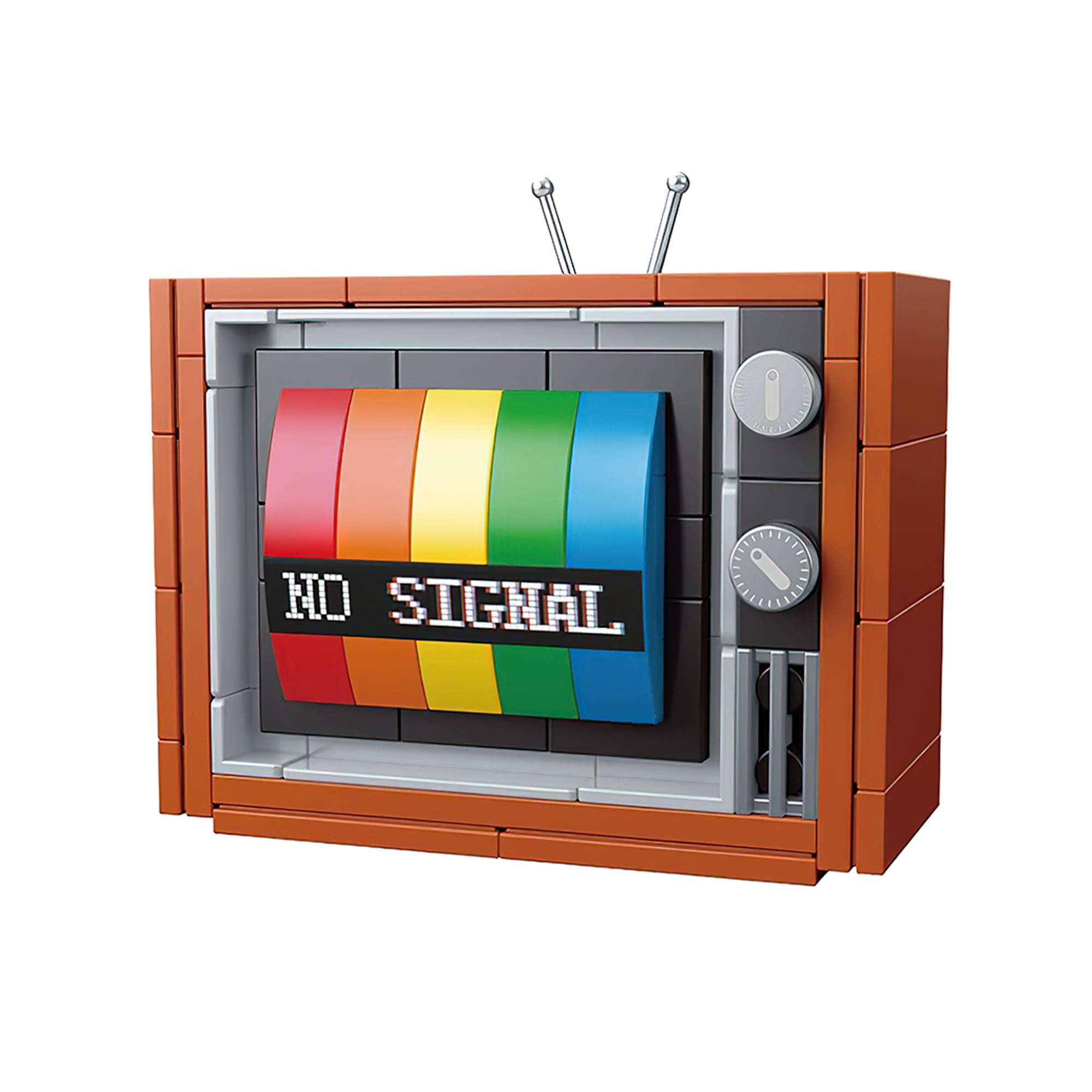HI-REEKE Appliances Building Block Set Color Television Kit Plastic Toy Gift for Adult Multicolor