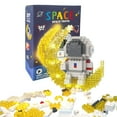 thumbnail image 1 of HI-REEKE Astronaut Micro Mini Building Block Set Spaceman on the Moon Kit Plastic Toy for Kid Yellow, 1 of 7