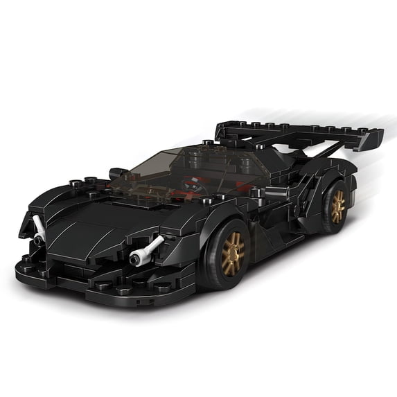 HI-REEKE Car Building Block Set Speed Champion IE Car Model Building Kit Plastic Toy for Adult Black