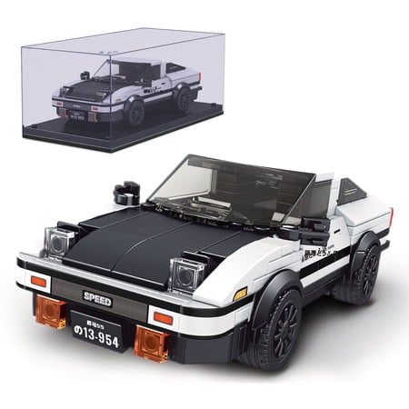 HI-REEKE Car Building Block Set Speed Champions AE86 Super Race Car Plastic Kit Toy for Adult White