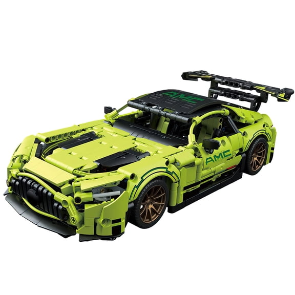 HI-REEKE Car Building Block Set Speed Champions Sports Car Building Kit Toy for Kid Adult Green