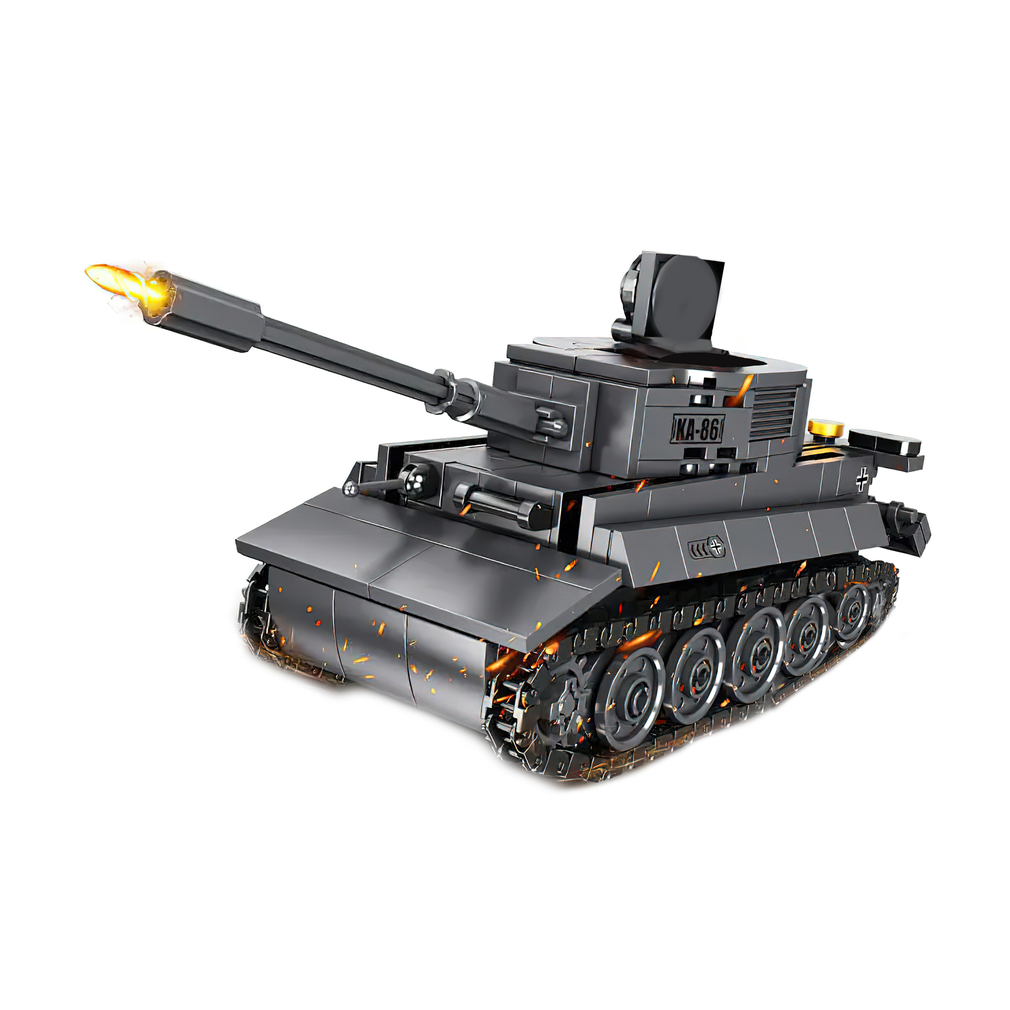 HI-REEKE Military Car Building Block Heavy Tank Model Building Kit Toy ...