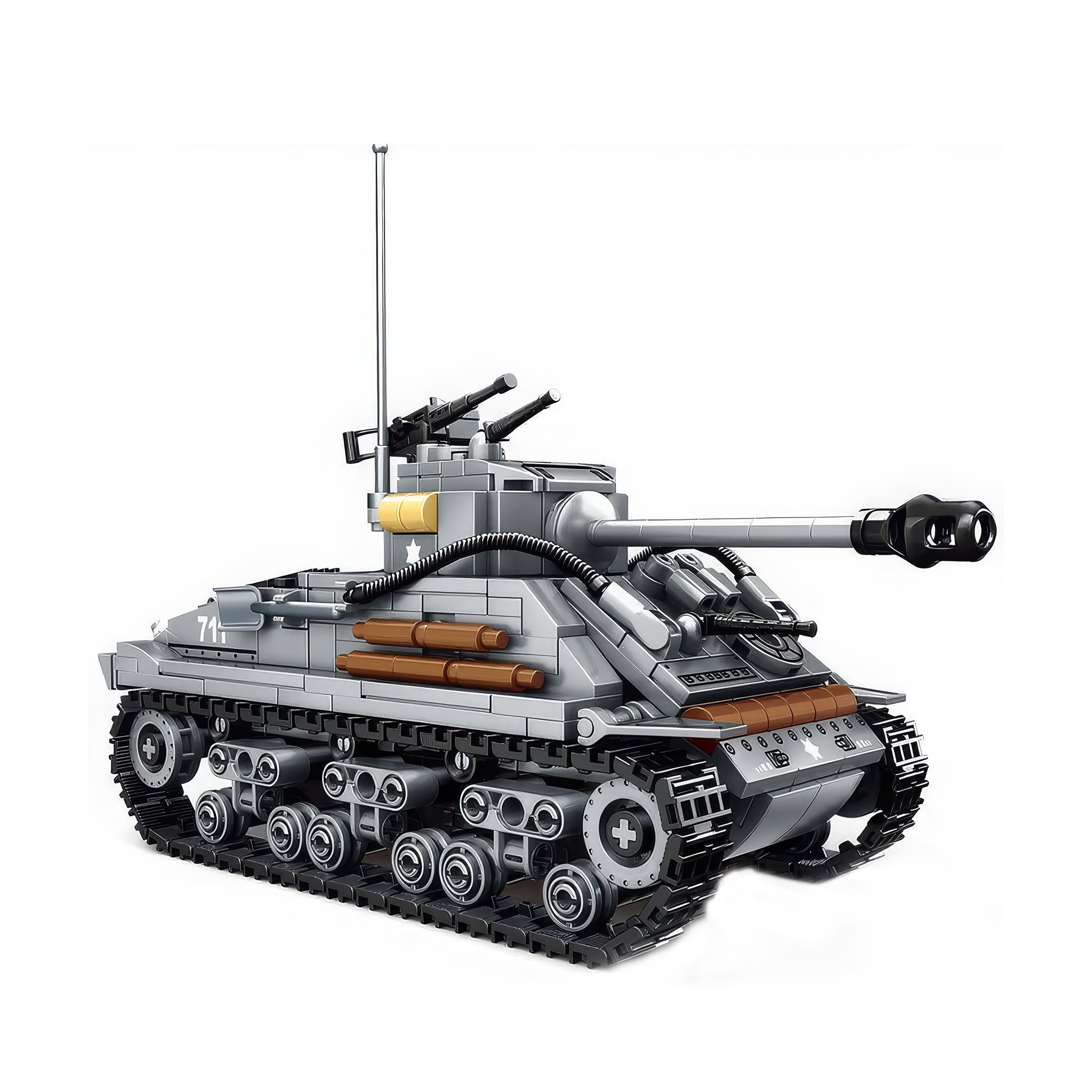 HI-REEKE Military Car Building Block Set M4 Tank Model Building Kit Toy ...