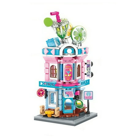 HI-REEKE Play House Building Block Set Tavern Building Kit Toy for Kid Adult Multi Color