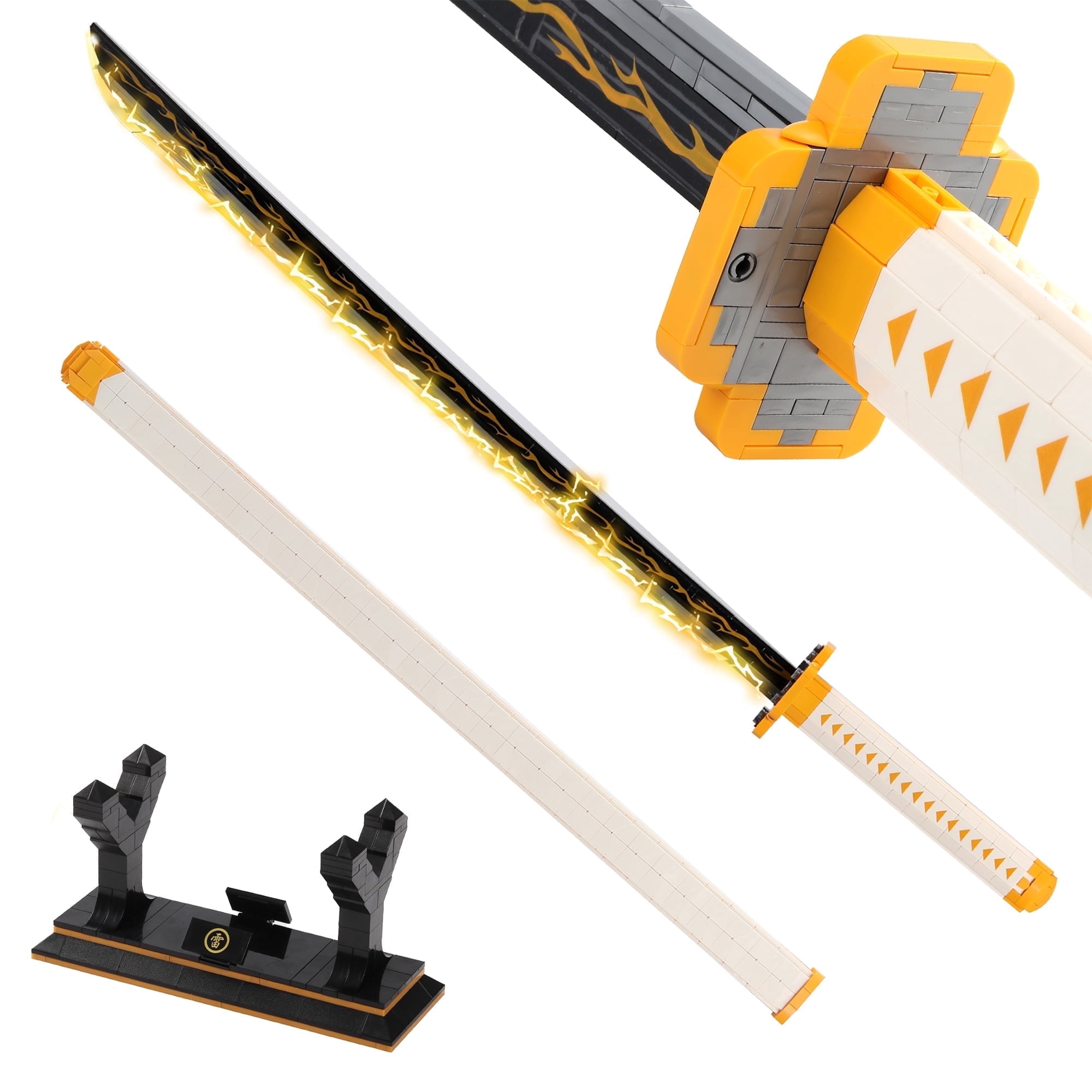 HI-Reeke Demon Slayer Anime Zenitsu Katana Building Block Set, Toy