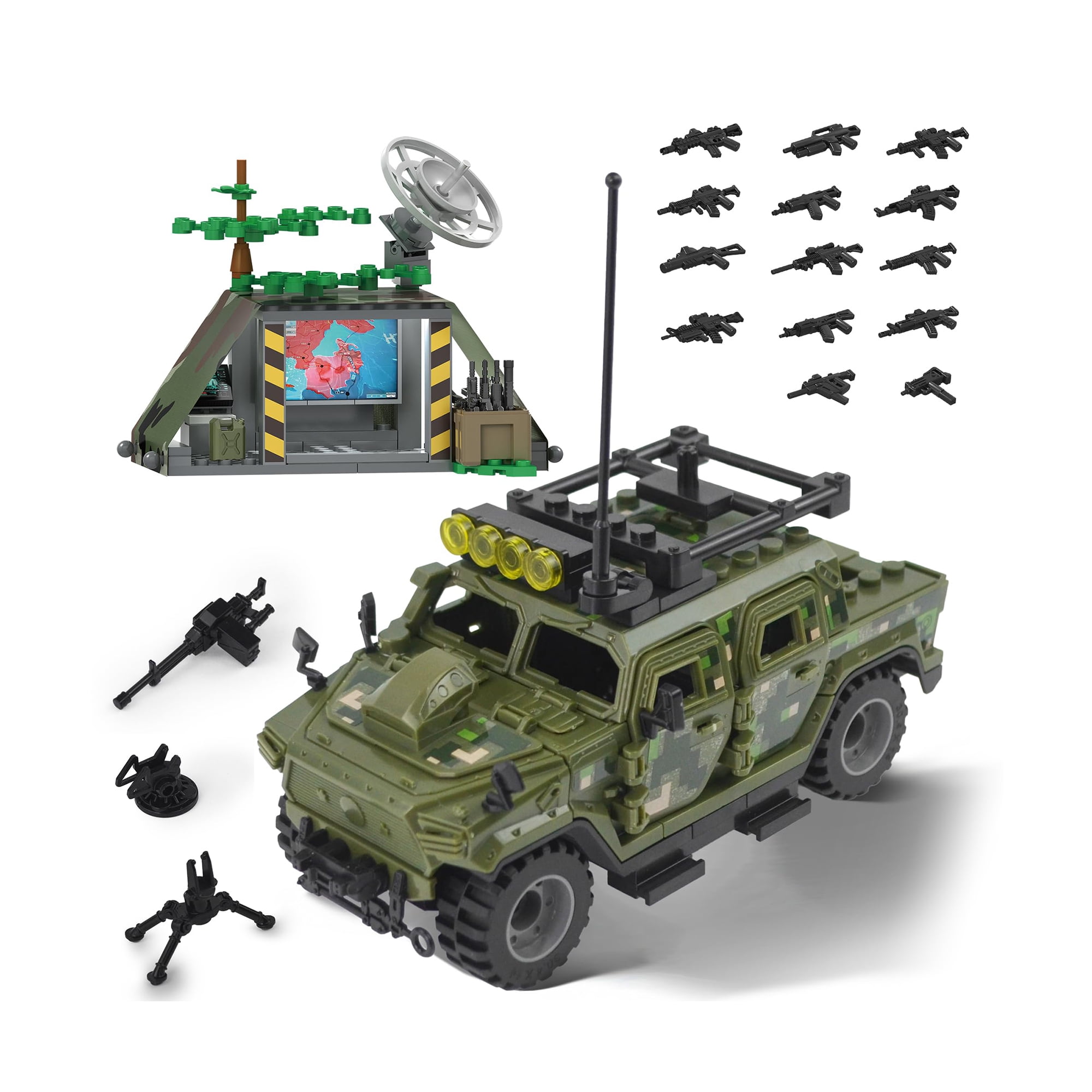 HI-REEKE Tank Building Block Set Armored Vehicle Model Building Kit Toy ...
