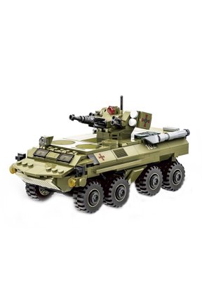 Tank Building Block Set BTR-4 Infantry Fighting Vehicle Model Building Kit ABS Toy Kid Adult