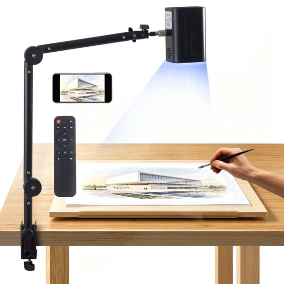 HI-REEKE Tracing Projector for Drawing Art Projector for Tracing LCD Image with WiFi for Canvas 20-150"