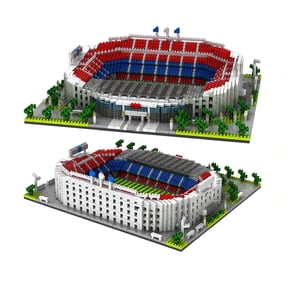 HI-REEKE Architectural Micro Mini Building Block Set Camp Nou Soccer Stadium Building Kit Multi Color