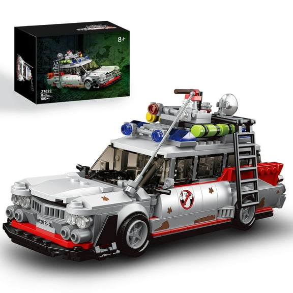 HI-REEKE Car Building Block Set Ghost Buster Ecto-1 Speed Champion ABS Gift for Kid Adult Multicolor